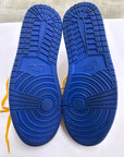 AIR JORDAN 1 HIGH OG FRAGMENT X UNION VARSITY RED SPORT ROYAL - SIZE 10.5 (WORN)