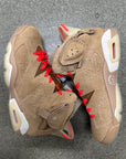 AIR JORDAN 6 TRAVIS SCOTT KHAKI - SIZE 7 (WORN)