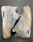 OFF WHITE WMNS AIR JORDAN 4 SAIL - SIZE W9.5 M8 (WORN)