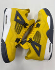 AIR JORDAN 4 LIGHTNING - SIZE 12 (WORN) - SUPER CLEAN
