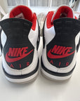 AIR JORDAN 4 FIRE RED 2020 - SIZE 8 (WORN)