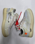 OFF WHITE AIR FORCE 1 LOW WHITE - SIZE 8 (WORN)