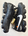 OFF WHITE AIR VAPORMAX BLACK - SIZE 11 (WORN)