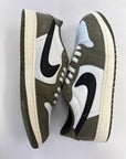 AIR JORDAN 1 LOW MEDIUM OLIVE - SIZE 10.5 (WORN) - SIZE 10.5 (WORN)