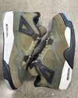 AIR JORDAN 4 CRAFT OLIVE - SIZE 12.5 (WORN) - SUPER CLEAN