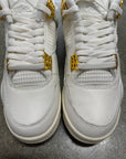 WMNS AIR JORDAN 4 METALLIC GOLD - SIZE W11 M9.5 (WORN)