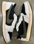 WMNS AIR JORDAN 1 LOW OLIVE - SIZE W9.5 M8 (WORN) - SUPER CLEAN