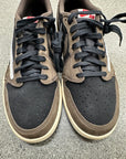 AIR JORDAN 1 LOW TRAVIS SCOTT MOCHA - SIZE 11 (WORN)