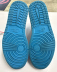 OFF WHITE AIR JORDAN 1 HIGH UNIVERSITY BLUE - SIZE 14 (WORN)