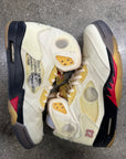 OFF WHITE AIR JORDAN 5 SAIL - SIZE 11 (WORN)