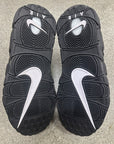 AIR MORE UPTEMPO BLACK WHITE - SIZE 8 (WORN)