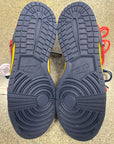 OFF WHITE DUNK LOW UNIVERSITY GOLD - SIZE 11 (WORN)