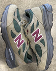 NEW BALANCE M990 TEDDY SANTIS GREEN PURPLE - SIZE 10.5 (WORN)