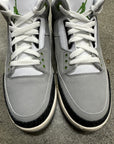 AIR JORDAN 3 CHLOROPHYLL - SIZE 10 (WORN) - SUPER CLEAN