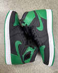 AIR JORDAN 1 HIGH PINE GREEN BLACK - SIZE 9.5 (WORN) - SUPER CLEAN