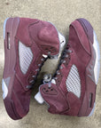 AIR JORDAN 5 BURGUNDY - SIZE 12 (WORN)