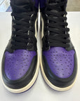 AIR JORDAN 1 HIGH COURT PURPLE - SIZE 10.5 (WORN) - SUPER CLEAN
