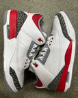 AIR JORDAN 3 FIRE RED 2022 - SIZE 8.5 (WORN) - SUPER CLEAN