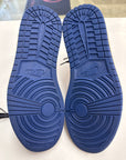 AIR JORDAN 1 HIGH UNION STORM BLUE - SIZE 8.5 (WORN)