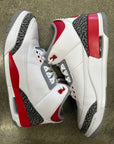 AIR JORDAN 3 FIRE RED 2022 - SIZE 12 (WORN) - SUPER CLEAN