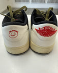 WMNS AIR JORDAN 1 LOW OLIVE - SIZE W13.5 M12 (WORN)