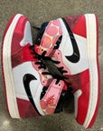 AIR JORDAN 1 HIGH ACROSS THE SPIDER VERSE - SIZE 10 (WORN) - SUPER CLEAN