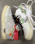 OFF WHITE AIR FORCE 1 LOW WHITE - SIZE 9.5 (WORN)