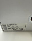 OFF WHITE AIR FORCE 1 LOW UNIVERSITY GOLD - SIZE 10 (WORN)