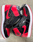 AIR JORDAN 1 PATENT BRED - SIZE 11.5 (WORN)