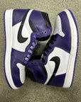 AIR JORDAN 1 HIGH COURT PURPLE 2.0 - SIZE 8 (WORN) - SUPER CLEAN