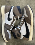 AIR JORDAN 1 HIGH TRAVIS SCOTT MOCHA - SIZE 10.5 (WORN)