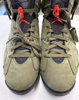 AIR JORDAN 6 OLIVE TRAVIS SCOTT - SIZE 11 (WORN)
