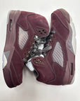 AIR JORDAN 5 BURGUNDY 2023 - SIZE 9.5 (WORN)
