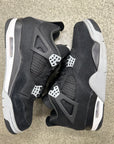 AIR JORDAN 4 BLACK CANVAS - SIZE 9 (WORN)