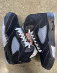 AIR JORDAN 5 BLACK METALLIC REIMAGINED - SIZE 9 (WORN) - SUPER CLEAN