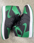 AIR JORDAN 1 HIGH PINE GREEN BLACK - SIZE 9.5 (WORN) - SUPER CLEAN
