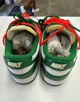 OFF WHITE DUNK LOW PINE GREEN - SIZE 10.5 (WORN)