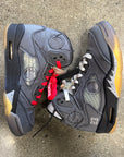OFF WHITE AIR JORDAN 5 MUSLIN - SIZE 5 (WORN)