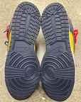 OFF WHITE DUNK LOW UNIVERSITY GOLD - SIZE 12 (WORN)