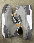 AIR JORDAN 3 COOL GREY - SIZE 8.5 (WORN)