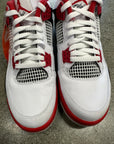 AIR JORDAN 4 FIRE RED 2020 - SIZE 10.5 (WORN) - SLIGHTLY DAMAGED BOX