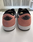 AIR JORDAN 1 LOW BLEACHED CORAL - SIZE 10 (WORN)