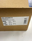 ASICS GEL- KAYANO 114 WHITE MALACHITE GREEN - SIZE 13 (WORN)