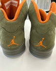 AIR JORDAN 5 OLIVE 2024 - SIZE 9.5 (WORN)