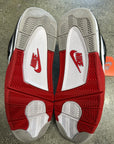 AIR JORDAN 4 FIRE RED 2020 - SIZE 10.5 (WORN) - SLIGHTLY DAMAGED BOX