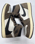 AIR JORDAN 1 HIGH TRAVIS SCOTT MOCHA - SIZE 12 (WORN) - SUPER CLEAN