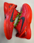 KOBE 6 PROTRO REVERSE GRINCH - SIZE 9 (WORN) - SUPER CLEAN