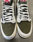 AIR JORDAN 1 LOW TRAVIS SCOTT MEDIUM OLIVE - SIZE 12 (WORN) (SUPER CLEAN)