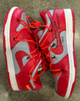OFF WHITE NIKE DUNK LOW UNIVERSITY RED - SIZE 10.5 (WORN)