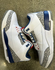 AIR JORDAN 3 TRUE BLUE 2016 - SIZE 10.5 (WORN) - SUPER CLEAN